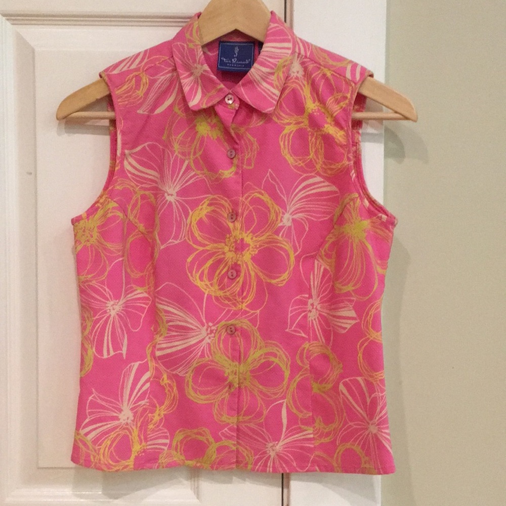 Pink sleeveless colored shirt
